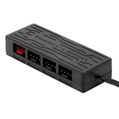 Afbeelding van Thermalright FAN HUB X4 PC koelhub, ondersteunt 4 groepen CPU ventilatoren, SATA voeding, ventilatorkabel, pins voor 12 V bureauventilator