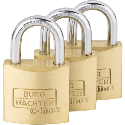 Afbeelding van Burg Wächter 6371 Hangslot 30.00 mm Gelijksluitend Messing Sleutelslot