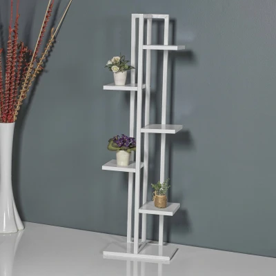 Afbeelding van Plantenstandaard Tohmajärvi 120x34x21cm wit