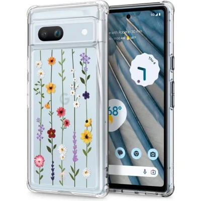 Afbeelding van Spigen Cyrill Cecile Google Pixel 7A Hoesje Back Cover Flower Garden