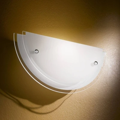 Afbeelding van Mooie, geslepen glazen wandlamp Hill