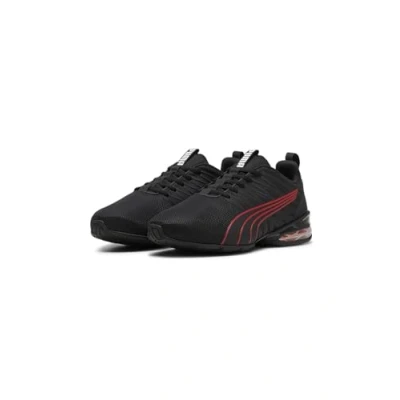 Afbeelding van Puma Voltaic EVO Light Trainingsschoen, Heren, Maat: 41, Black/for all time red Textiel/ synthetisch