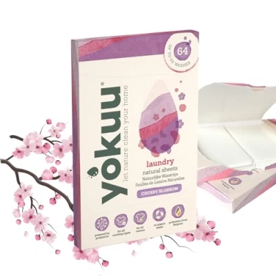 Afbeelding van Yokuu Wasstrips Wasmiddeldoekjes Cherry Blossom 32 stuks