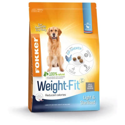 Afbeelding van 3x Fokker Hondenvoer Weight Fit 2,5 kg