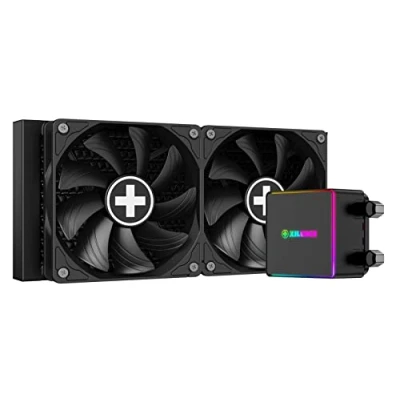Image de Xilence Performance X Series LQ240PRO Système de refroidissement liquide processeur (pour : LGA1156, LGA1155, LGA2011, LGA1150, LGA1151, AM4, LGA2066, LGA1200, LGA1700, AM5) cuivre 120 mm noir