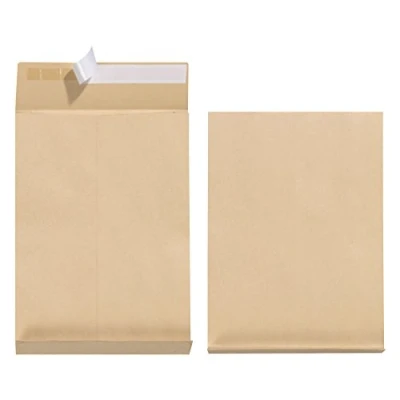 Afbeelding van herlitz gevouwen envelop C4, zelfklevend, bruin, 5 stuks