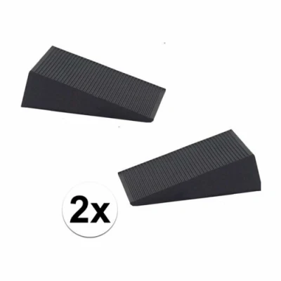 Afbeelding van Benson Deurstopper Rubber 16 mm Zwart 2 stuks