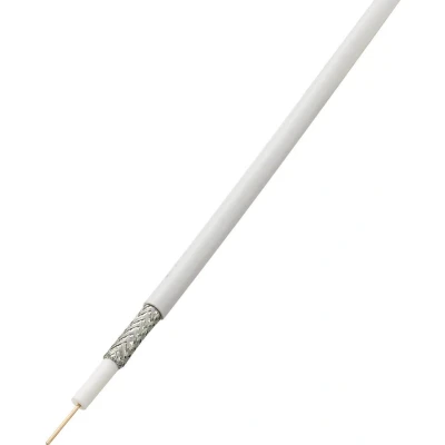 Afbeelding van TRU COMPONENTS 1570929 Coaxkabel Buitendiameter: 6.60 mm RG6 /U 75 Ω 85 dB Wit 25 m