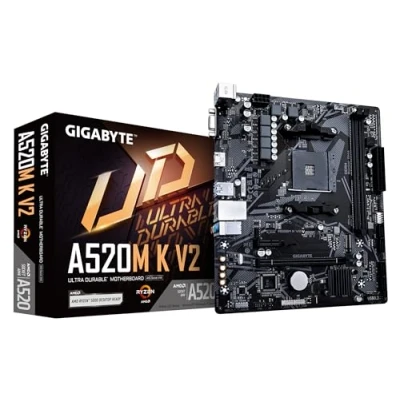 Afbeelding van Gigabyte A520M K V2 Moederbord Socket AMD AM4 Vormfactor Micro ATX chipset AMD® A520