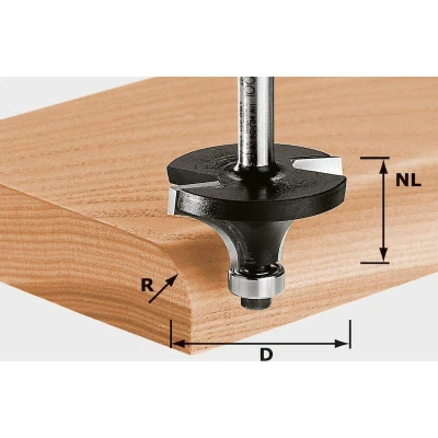 Afbeelding van FESTOOL HW S8 D25,5/R6,35 KL afrond fase / afwikkelfrees 491013