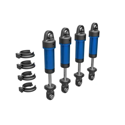 Afbeelding van Shocks, GTM, 6061 T6 aluminum (blue anodized) (fully assembled w/o springs) (4)