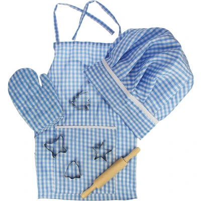Afbeelding van Bigjigs kinderchef kok set blauw