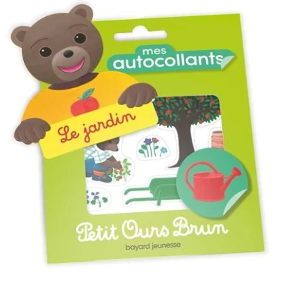 Image de Mes autocollants Petit Ours Brun Le jardin