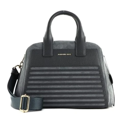 Afbeelding van MANDARINA DUCK Leren Handtas Schoudertas I Con Velvet Tote Slim London Fog Grijs