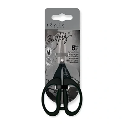 Afbeelding van Tonic Studios Tim Holtz Mini schaar, anti aanbaklaag, meerkleurig, 8 x 18,38 2,79 cm