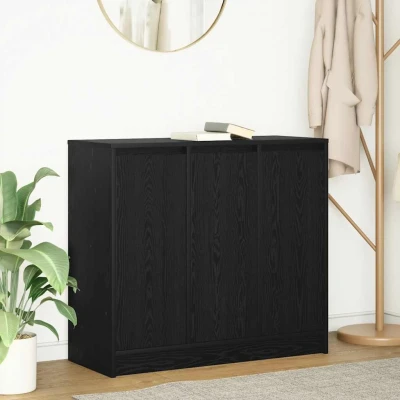 Afbeelding van vidaXL Dressoir 85x34x76 cm spaanplaat zwart eikenkleurig
