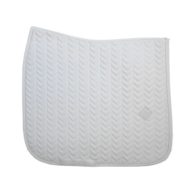 Image de Kentucky Horsewear Tapis de Selle Fishbone Dressur Blanc Full