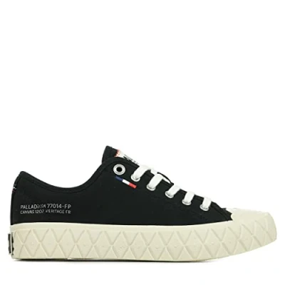 Afbeelding van Palladium ACE Unisex Sneakers laag, Maat: 36, Black white asparagus Katoen