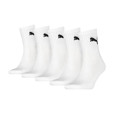 Image de Puma Mixte Chaussettes Unisexe Short Crew (Lot de 5), white 417, 39 42
