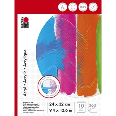 Afbeelding van TEKENBLOK ACRYL 360 G/M², 24X32CM, 10 BLADEN