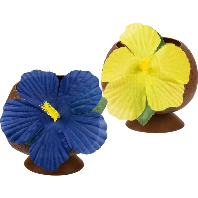 Afbeelding van Boland Kokosnoot beker assorti Tropisch Hawaii Themafeest Tuinfeest