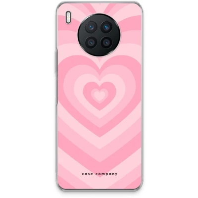Afbeelding van Case Company® hoesje geschikt voor Huawei Nova 8i Hart Roos Soft Cover Telefoonhoesje Bescherming aan alle Kanten en Schermrand
