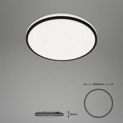 Afbeelding van Briloner Leuchten IVY SKY S LED plafondlamp 3064 015 24W 2500 lm instelbare kleurtemperatuur nachtlichtfunctie, timerfunctie, memoryfunctie dimbaar via afstandsbediening Amazon Echo en Google Home IP20 20.000 branduren
