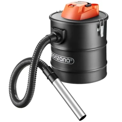 Afbeelding van Monzana Elektrische multifunctionele asstofzuiger, 1200 W, 18 kpa, 20 l, zuigkracht, HEPA filter, as, voorfilter, haardstofzuiger, zwart
