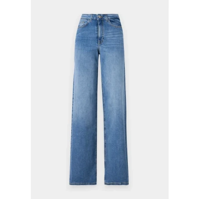 Afbeelding van JDY Jdyfelina WIDE Straight leg jeans, Dames, Maat: XSx30, Medium blue denim