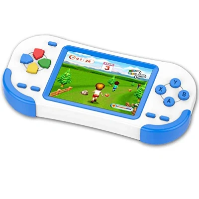 Afbeelding van ZHISHAN 16 Bit HD Handheld Game Console,3.0&quot; Screen Built in 220 Classic Retro Video Games Portable for Children Birthday Gift (Blue)