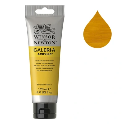 Image de Winsor &amp; Newton Galeria peinture acrylique (120 ml) 653 jaune transparent