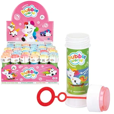 Afbeelding van DULCOP Pak met 36 eenhoorn zeepbellen 60 ml 047815PA Veelkleurig Kunststof Officiële licentie Kinderspeelgoed Outdoor spel Vanaf 3 jaar