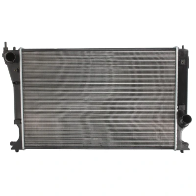 Afbeelding van THERMOTEC D72044TT Radiateur voor voertuigen met/zonder airco 624 419 32 Handgeschakeld Koelribben mechanisch gelast