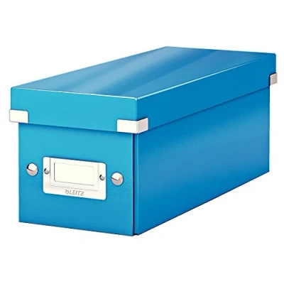 Image de Leitz Wow Click &amp; Store 60410036 Boîte de Rangement pour CD Bleu