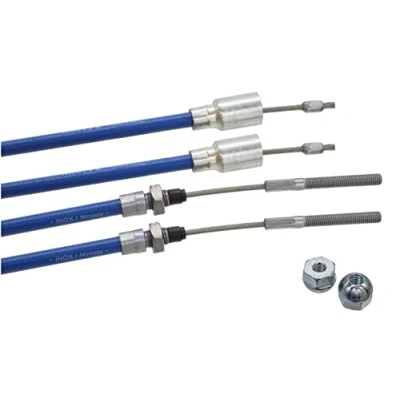 Afbeelding van Knott Nirosta 37086.07 3708607 remkabel met 2 moeren lengte schaal: 830 mm totale lengte: 1040 aanhangertouw
