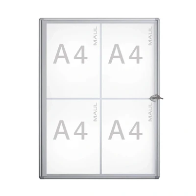 Image de Maul Extraslim vitrine pour intérieur 4 x A4 aluminium