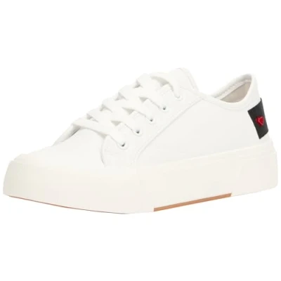 Afbeelding van Love Moschino NEW POP Sneakers laag, Dames, Maat: 38, Bianco Leer en imitatieleer