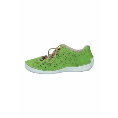 Afbeelding van Rieker Sportieve veterschoenen, Dames, Maat: 38, Applegreen Kunststof