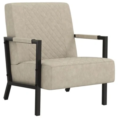 Afbeelding van Fauteuil kunstleer lichtgrijs