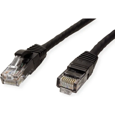 Afbeelding van VALUE UTP Cat.6 (Class E) patchkabel, LS0H, zwart, 1,5 m
