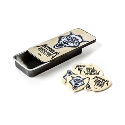 Afbeelding van Dunlop James Hetfield Metallica White Fang opbergblikje met plectrums 1.00 mm
