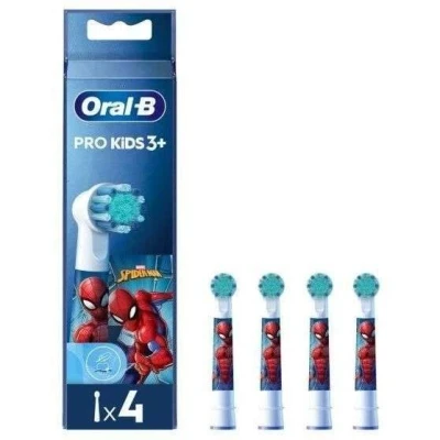 Afbeelding van Oral B Pro Kids Opzetborstels Met Spider Man 4 Stuks