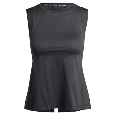 Afbeelding van adidas Performance Studio TANK Sport Tshirt, Dames, Maat: XS, Black grey six