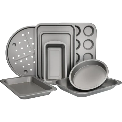 Afbeelding van Bakvormenset Met Antiaanbaklaag, 8 delig KitchenCraft