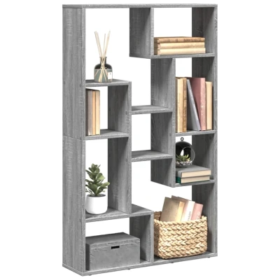 Afbeelding van vidaXL Boekenkast 72x20x120 cm bewerkt hout grijs sonoma eikenkleurig