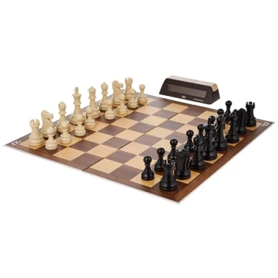 Afbeelding van Schaak Set DGT Brown box bord/stukken