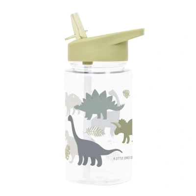 Afbeelding van A little lovely company drinkfles met rietje dinosaurus 450ml