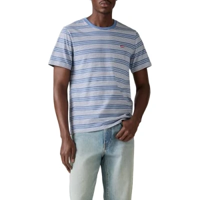 Image de Levi&#039;s Ss Original Hm Tee Cuff Stripe Quiet Har T shirt, Ha, L