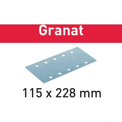 Afbeelding van FESTOOL STF 115X228 P40 GR/50 schuurpapier Granat, korrel 40 (50 st.) 498944