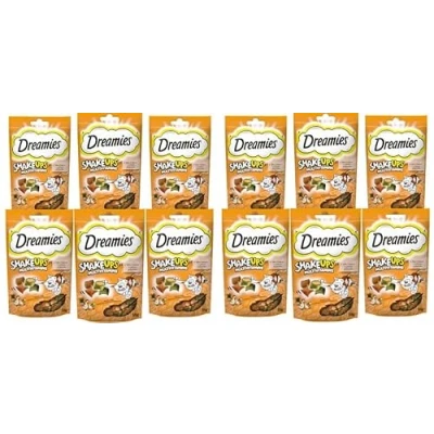 Afbeelding van 165g Dreamies Shakeups Multivitamins Gevogelte Picknick Kattensnacks